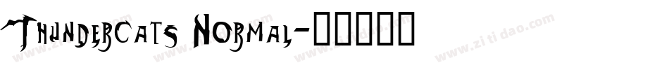 Thundercats Normal字体转换
